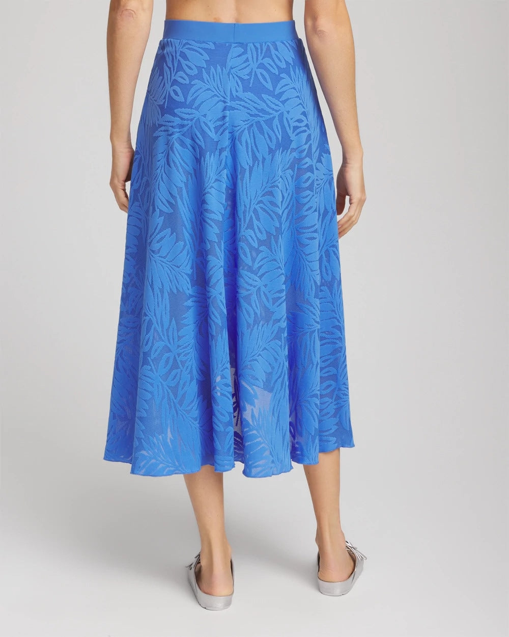 Chico's On Sale Light Blue Gottex Skyfall Lace Long Skirt