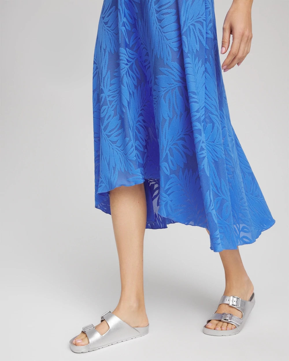 Chico's On Sale Light Blue Gottex Skyfall Lace Long Skirt