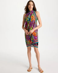Chico's Sale Multi Print Magicsuit® Cactus Flower Pareo