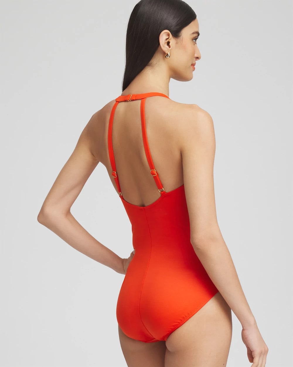 Chico's On Sale Orange Miraclesuit® Wrapsody One Piece Swimsuit