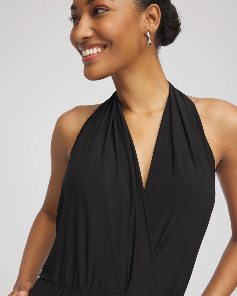 Chico's Sale Black Magicsuit Surplice Neck Jumpsuit
