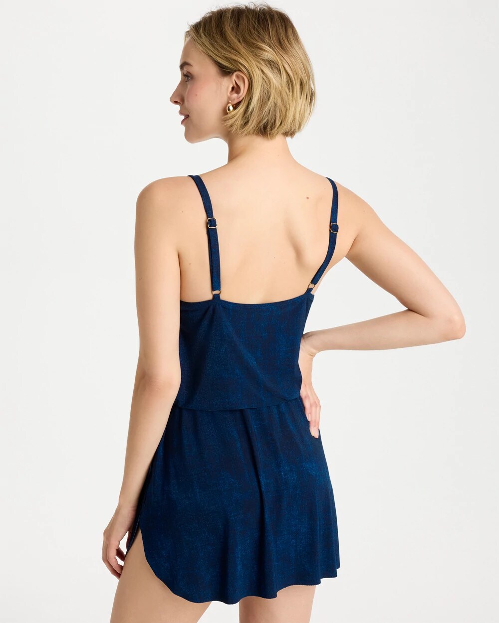 Chico's On Sale Denim Magicsuit® Billie Jean Kami Swim Dress
