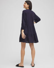 Chico's For Sale Classic Navy Embroidered Eyelet Coverup