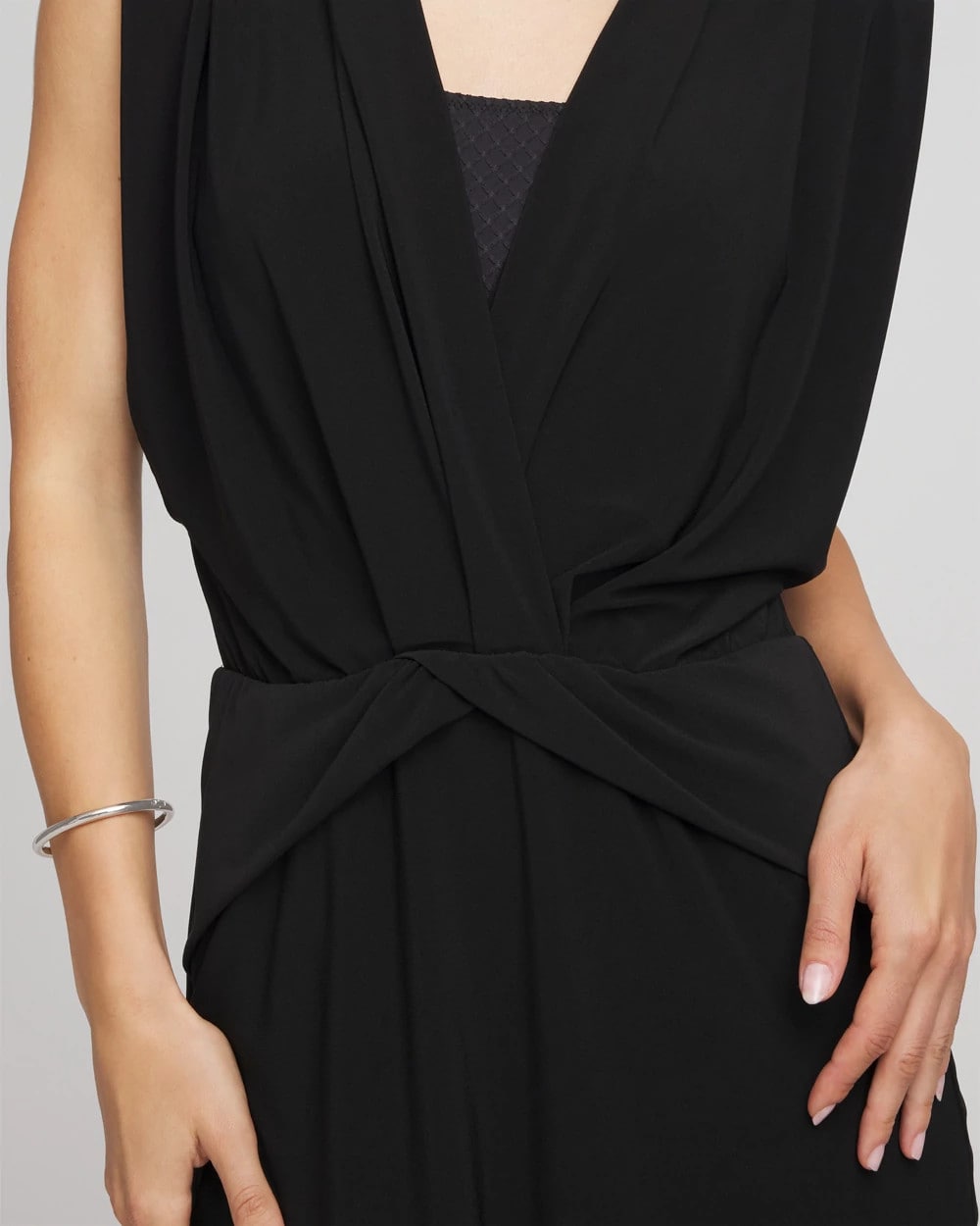 Chico's On Sale Black Magicsuit® Surplice Dress Cover Up