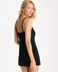 Chico's Online Black Rock Solid Orla Swim Dress