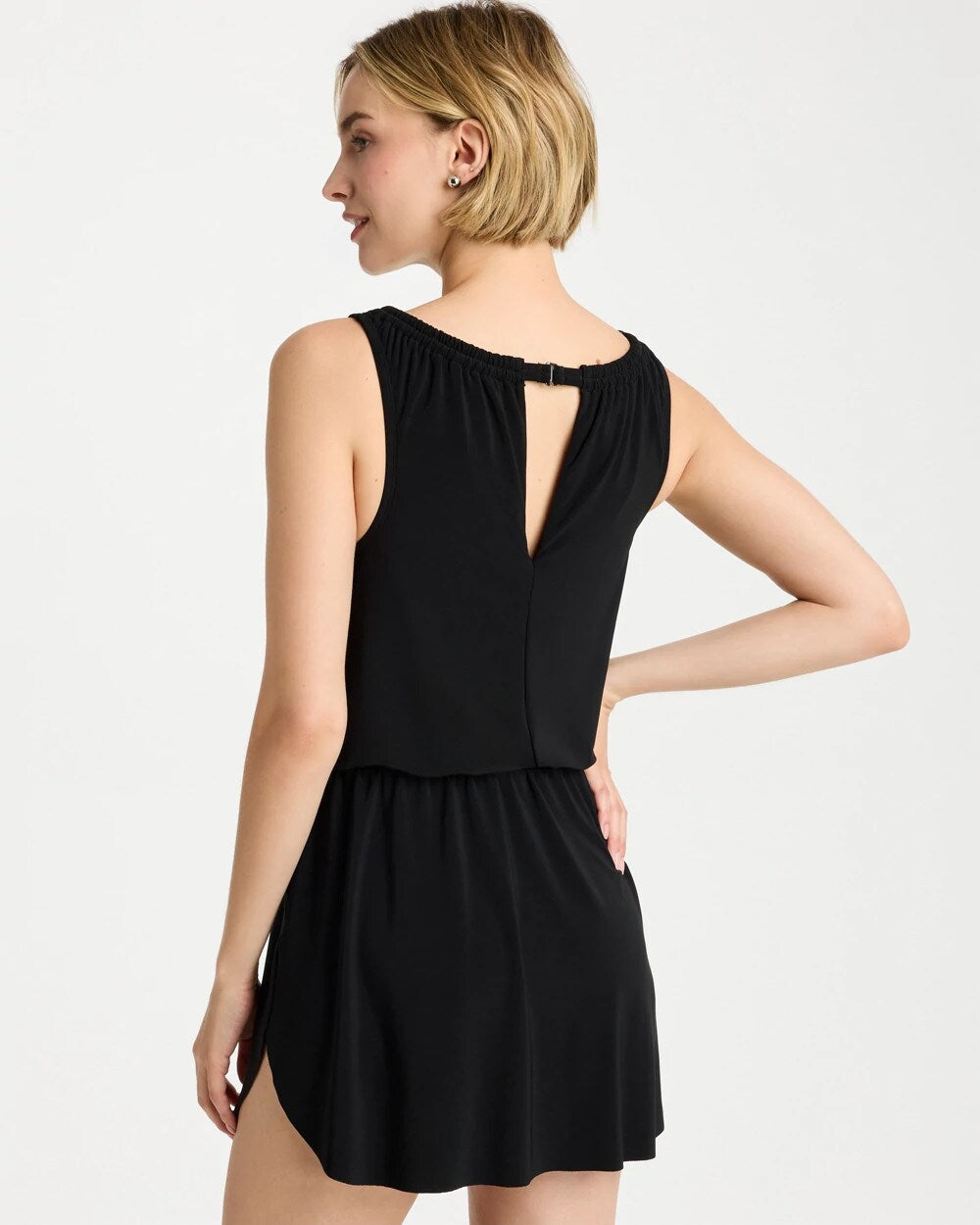 Chico's Sale Black Magicsuit® Effie Solid Swim Dress