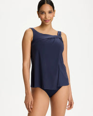 Chico's Outlet Midnight Rock Solid Atria Tankini