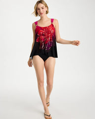Chico's For Sale Black/Multi Miraclesuit® Petali Rosa Dazzle Tankini
