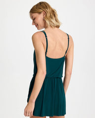 Chico's Outlet Teal Magicsuit® Solid Kami Swim Dress