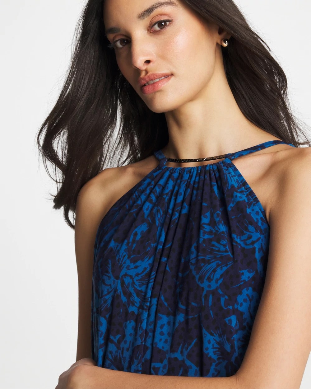 Chico's On Sale Navy Magicsuit® Swoon Parker Swim Dress