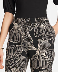 Chico's Discount Black Ginkgo Crepe Tapered Ankle Pants