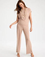 Chico's Online Mocha Mousse Travelers™ Palm Embossed Knit Top