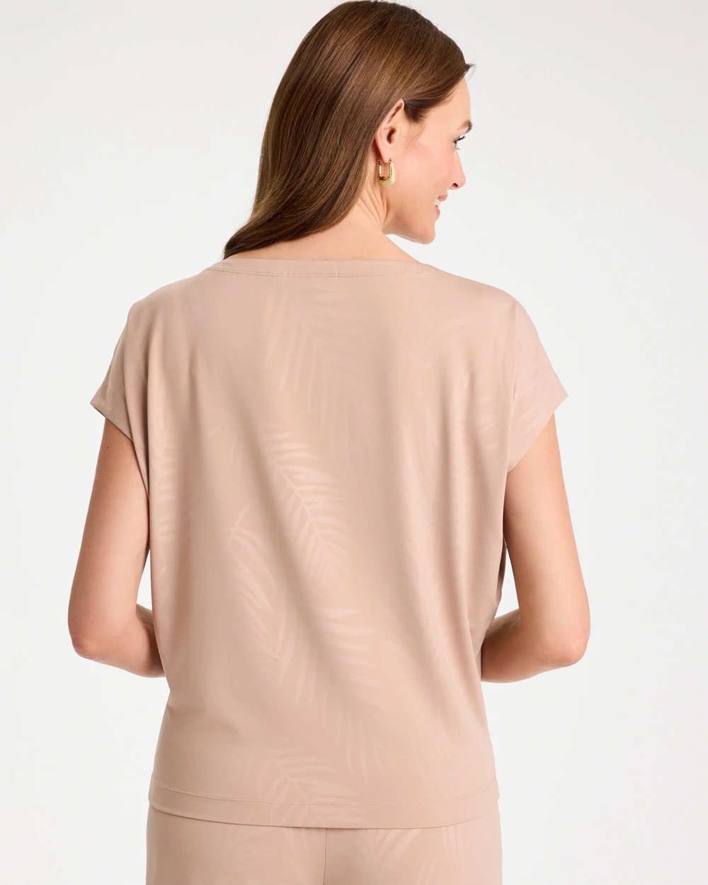 Chico's Online Mocha Mousse Travelers™ Palm Embossed Knit Top