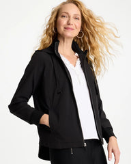 Chico's On Sale Black Zenergy® UPF Rib Mix Jacket