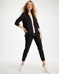 Chico's On Sale Black Zenergy® UPF Rib Mix Jacket