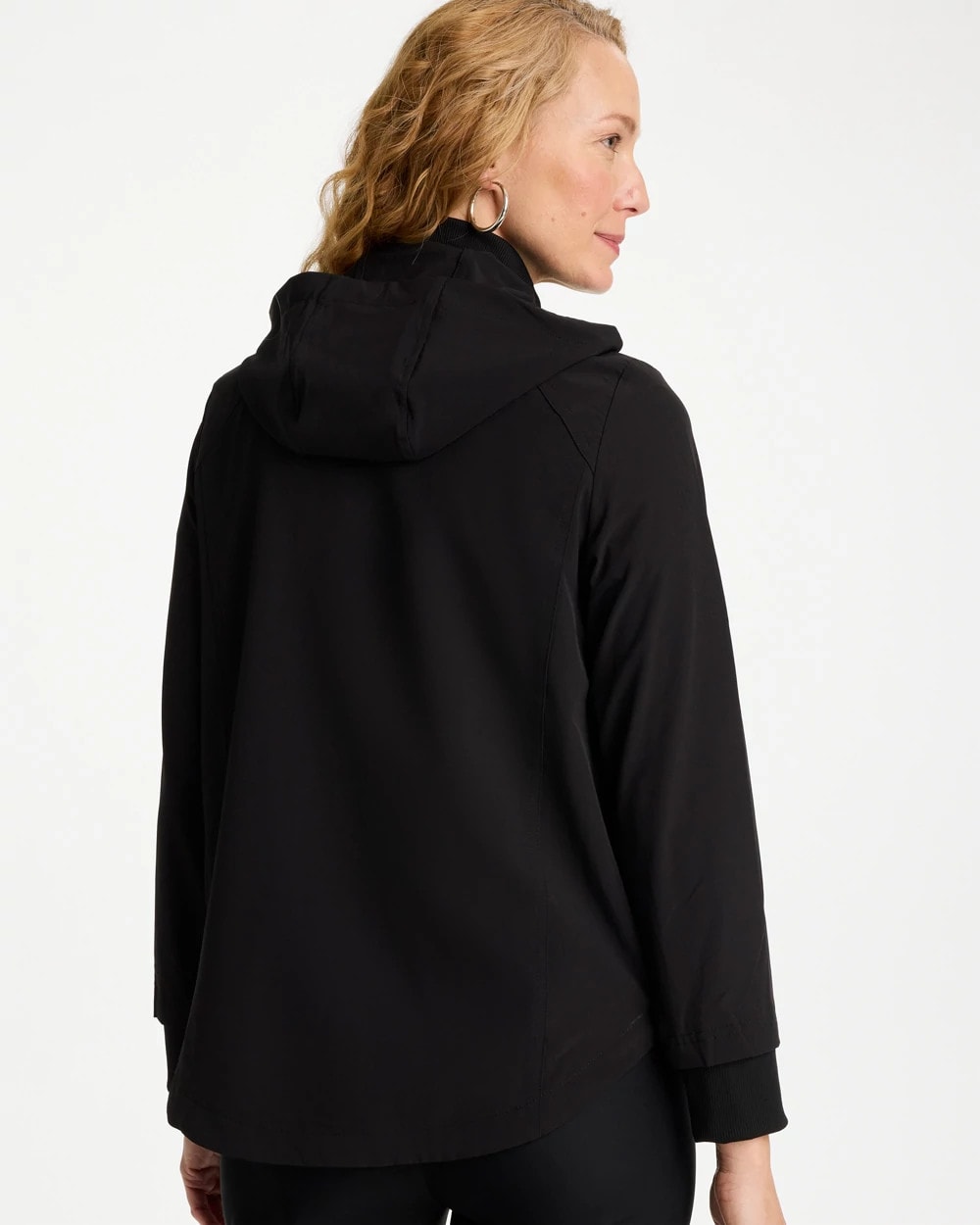 Chico's On Sale Black Zenergy® UPF Rib Mix Jacket