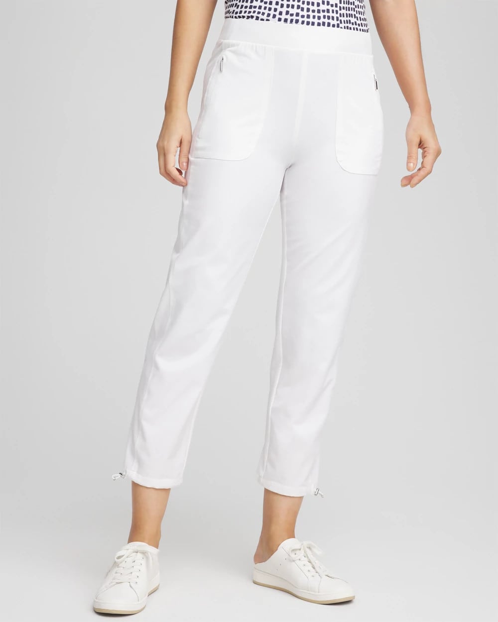 Chico's Online Alabaster Zenergy® UPF Bungee Neema Cropped Pants