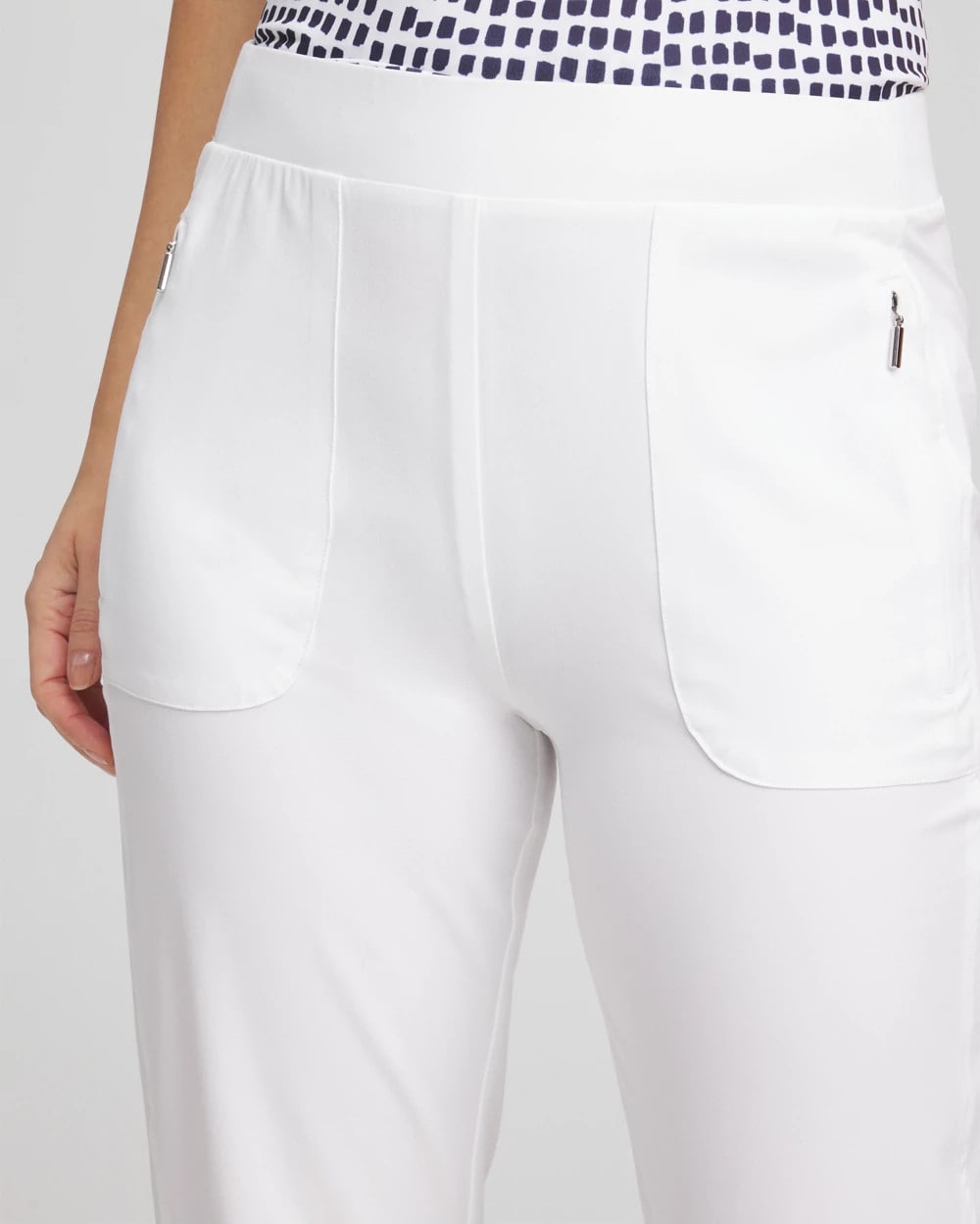 Chico's Online Alabaster Zenergy® UPF Bungee Neema Cropped Pants