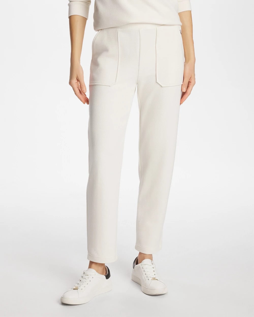 Chico's Sale Cream Zenergy® Soft Waffle Tapered Ankle Pants