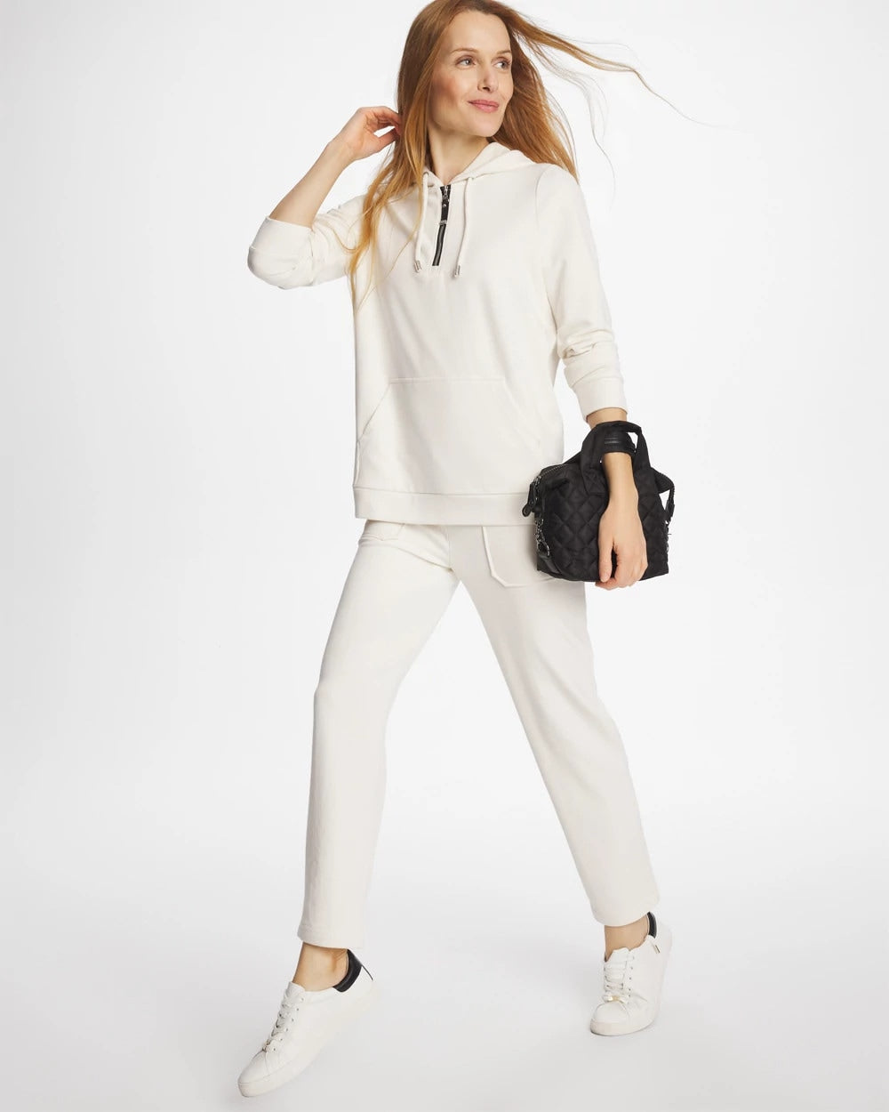 Chico's Sale Cream Zenergy® Soft Waffle Tapered Ankle Pants