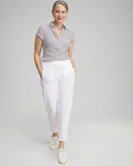 Chico's Outlet Alabaster Zenergy® UPF Ribbed Side Ankle Pants