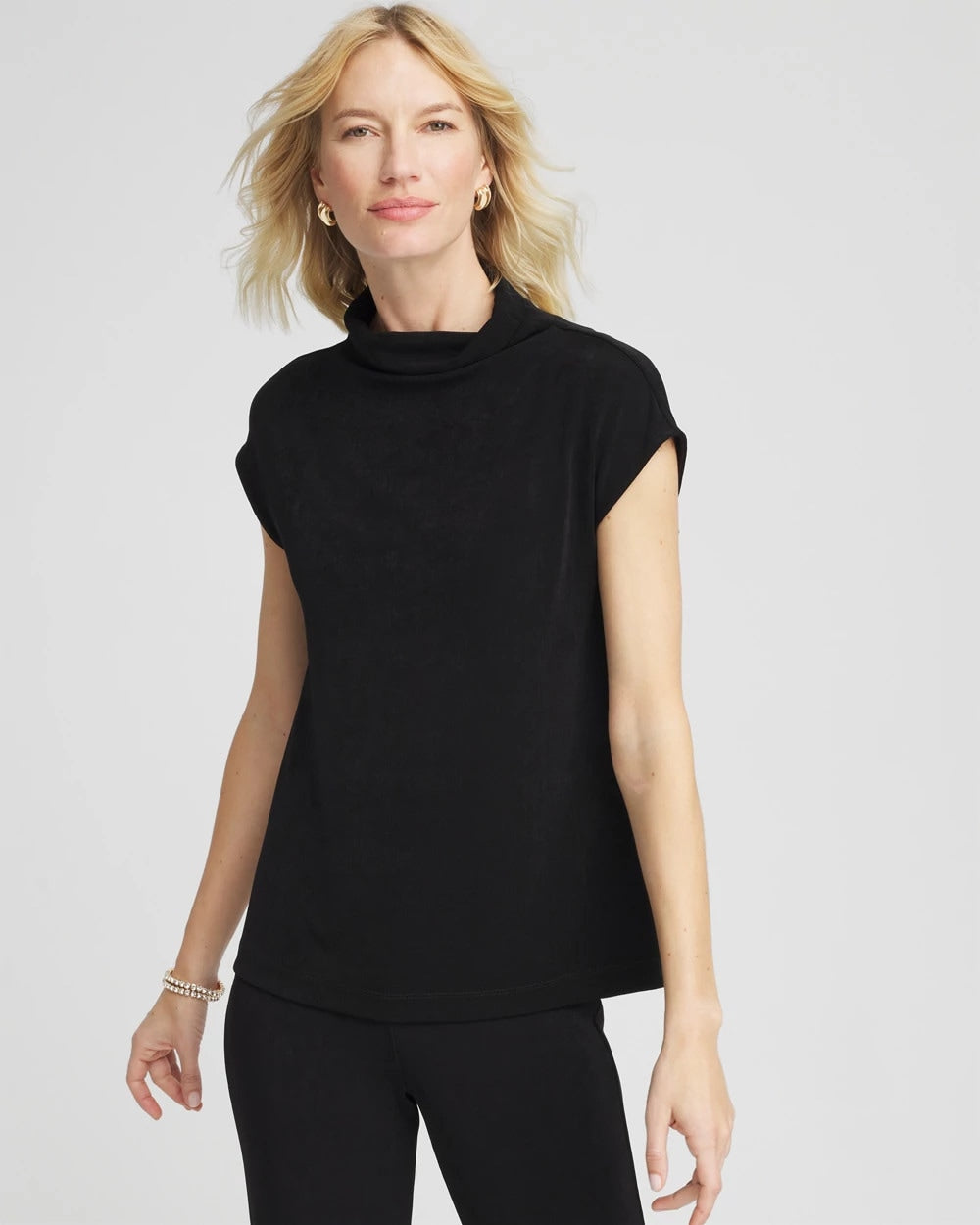Chico's For Sale Travelers Black Travelers™ Mockneck Top