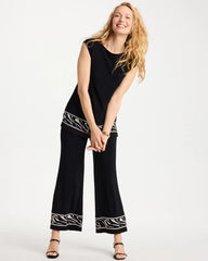 Chico's Outlet Travelers Black Travelers™ Abstract Zebra Trim Tunic