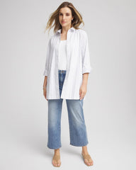 Chico's For Sale Blue Lotus No Iron™ Classic-Fit Tunic