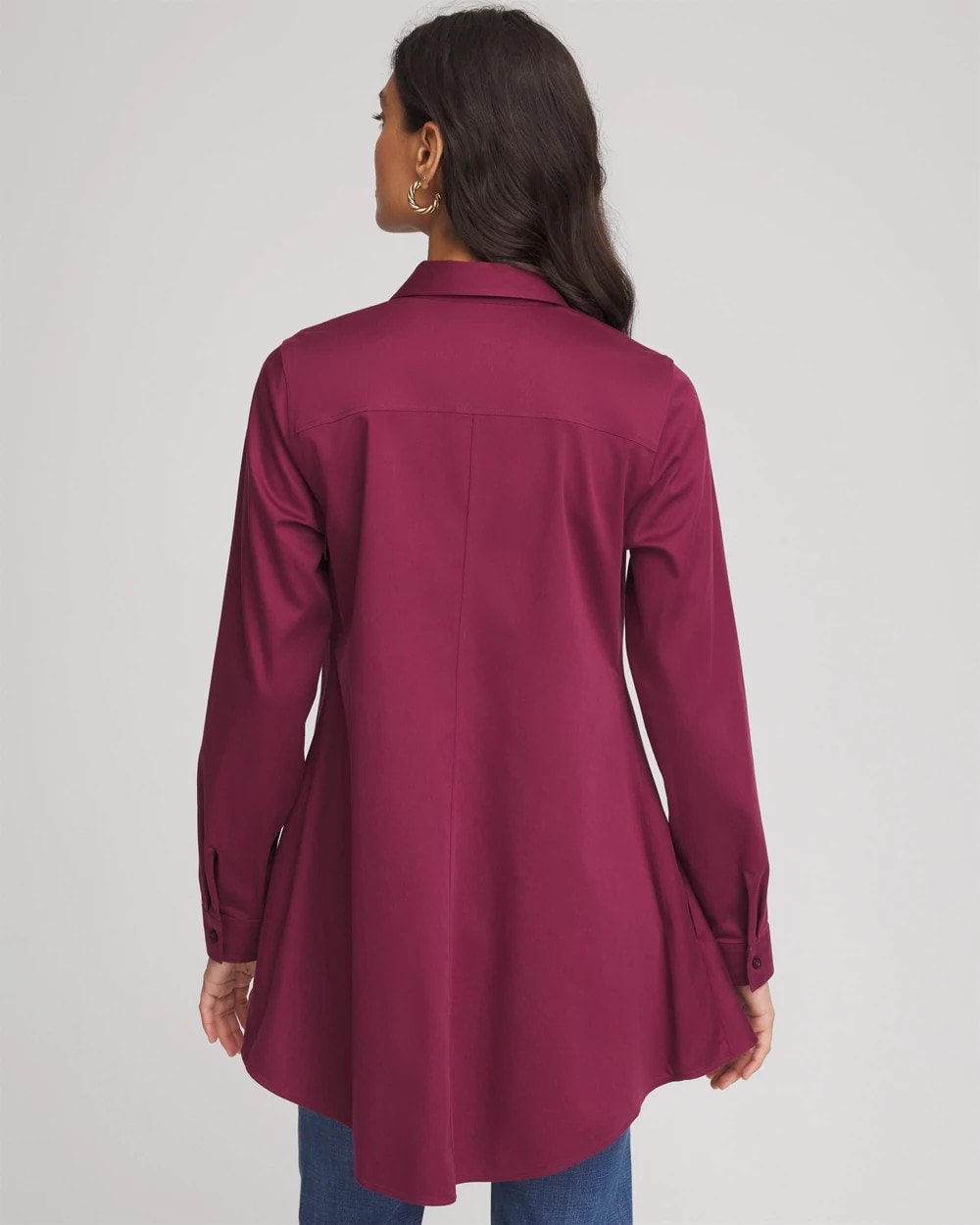 Chico's Sale Deep Chianti No Iron™ Pocketed Tunic