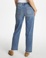 Chico's Discount Nara Indigo Girlfriend Straight Ankle Jeans