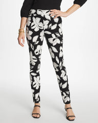 Chico's Outlet Black Blooms Brigitte™ Slim Pull-On Ankle Pants