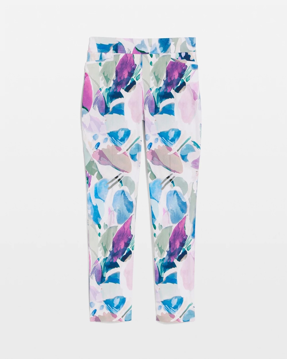 Chico's For Sale Passport Blue Blur Geo Brigitte™ Slim Ankle Pants