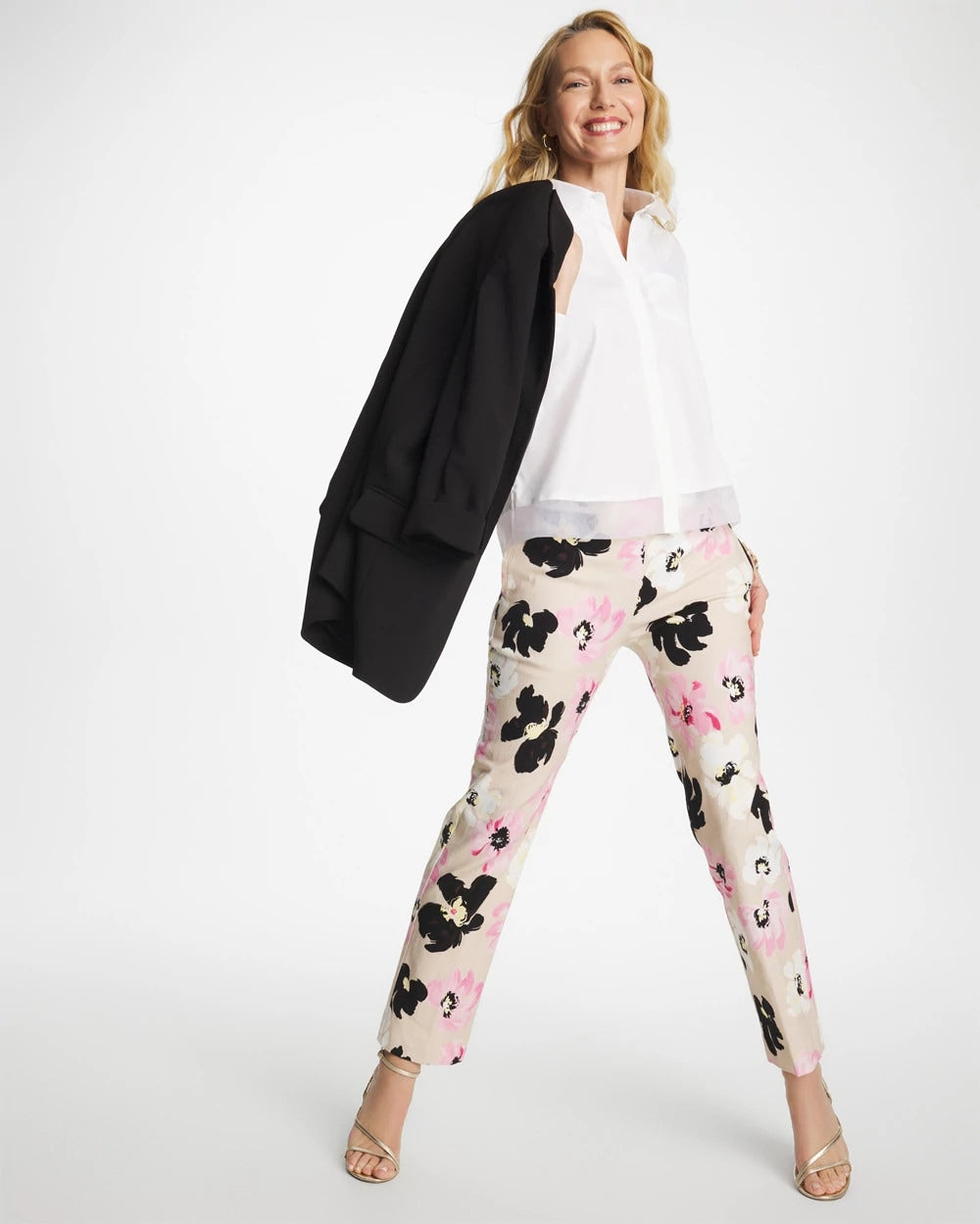 Chico's Outlet Sweet Blossom Blossom Brigitte™ Straight Crop