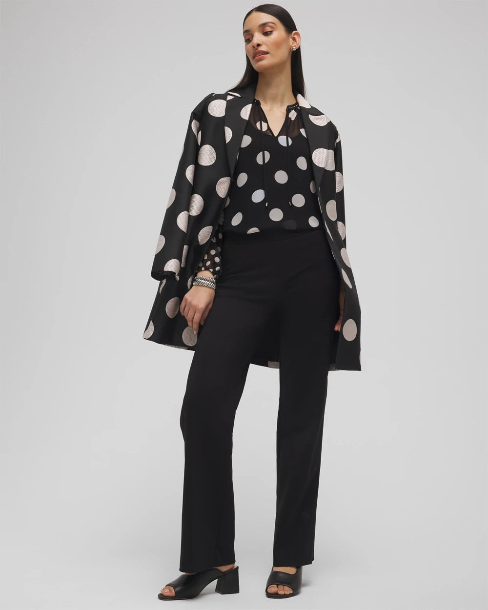 Chico's Outlet Black Brigitte™ Slim Wide-Leg Pants