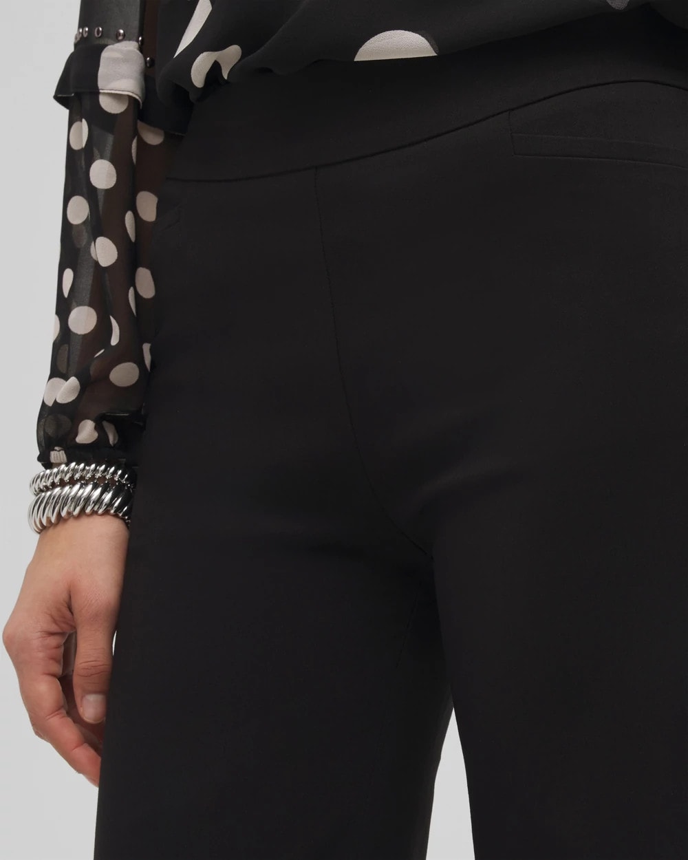 Chico's Outlet Black Brigitte™ Slim Wide-Leg Pants