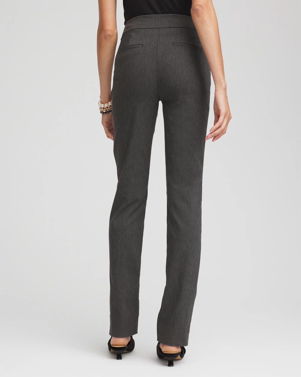 Chico's On Sale Graphite Heather Gray Brigitte™ Slim Full-Length Pants
