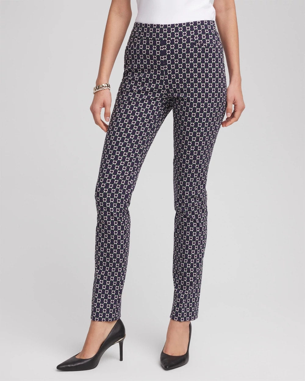 Chico's Online Passport Blue Brigitte™ Chain Connection Slim Pants