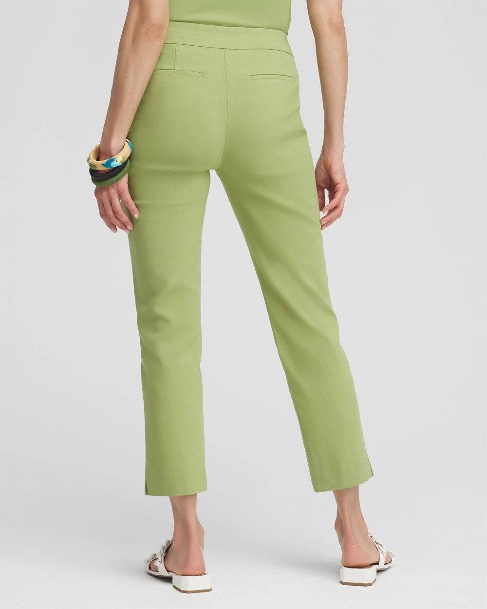 Chico's Sale Spanish Moss Brigitte™ Pull-On Slim Cropped Pants