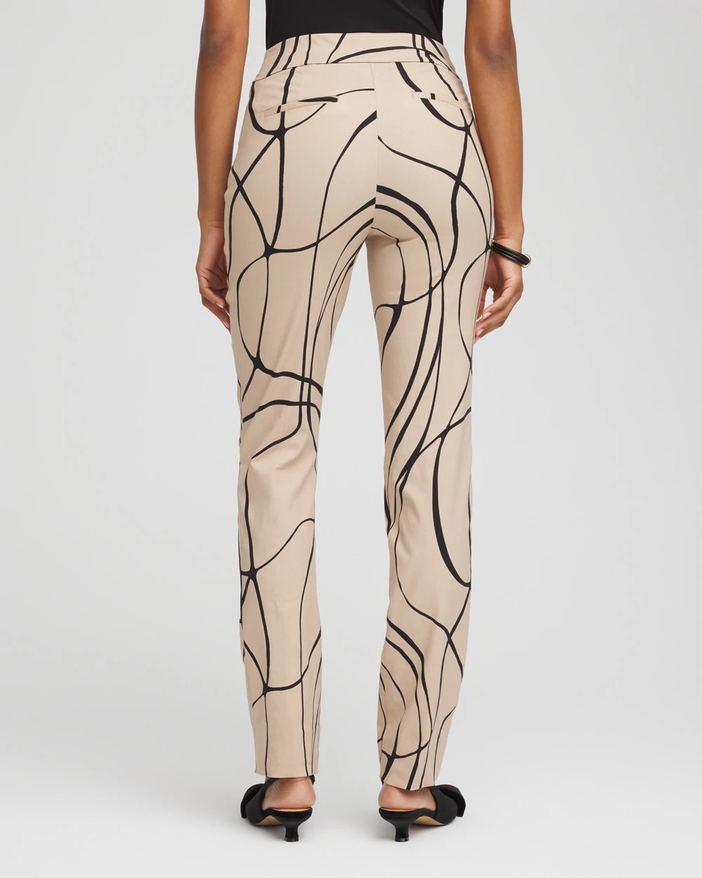 Chico's Sale Champagne Fizz Brigitte™ Golden Leaf Slim Full-Length Pants