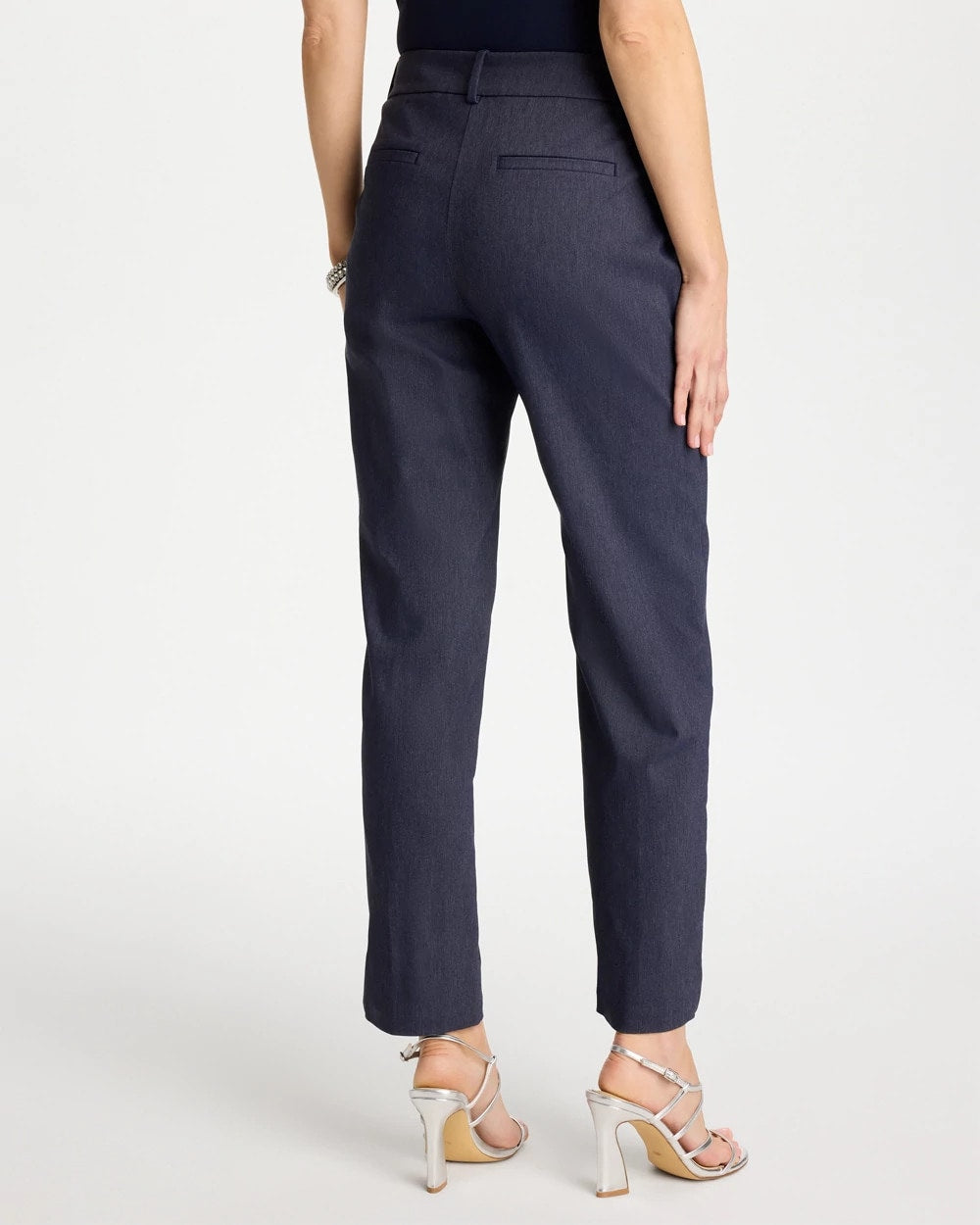 Chico's For Sale Indigo Emme Fly Front Straight Ankle Pants