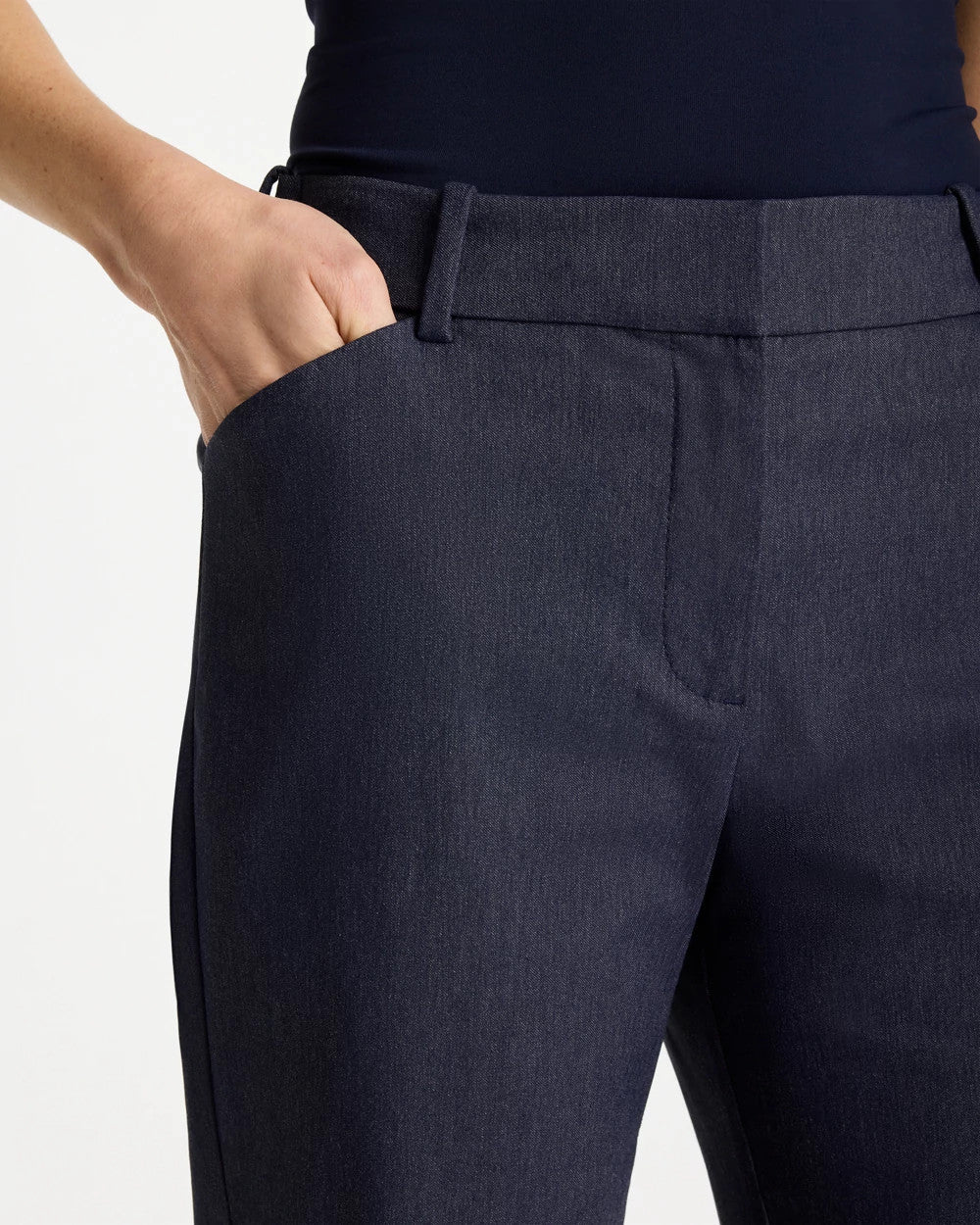 Chico's For Sale Indigo Emme Fly Front Straight Ankle Pants