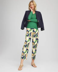 Chico's Outlet Alabaster Emme Straight Mod Cropped Pants