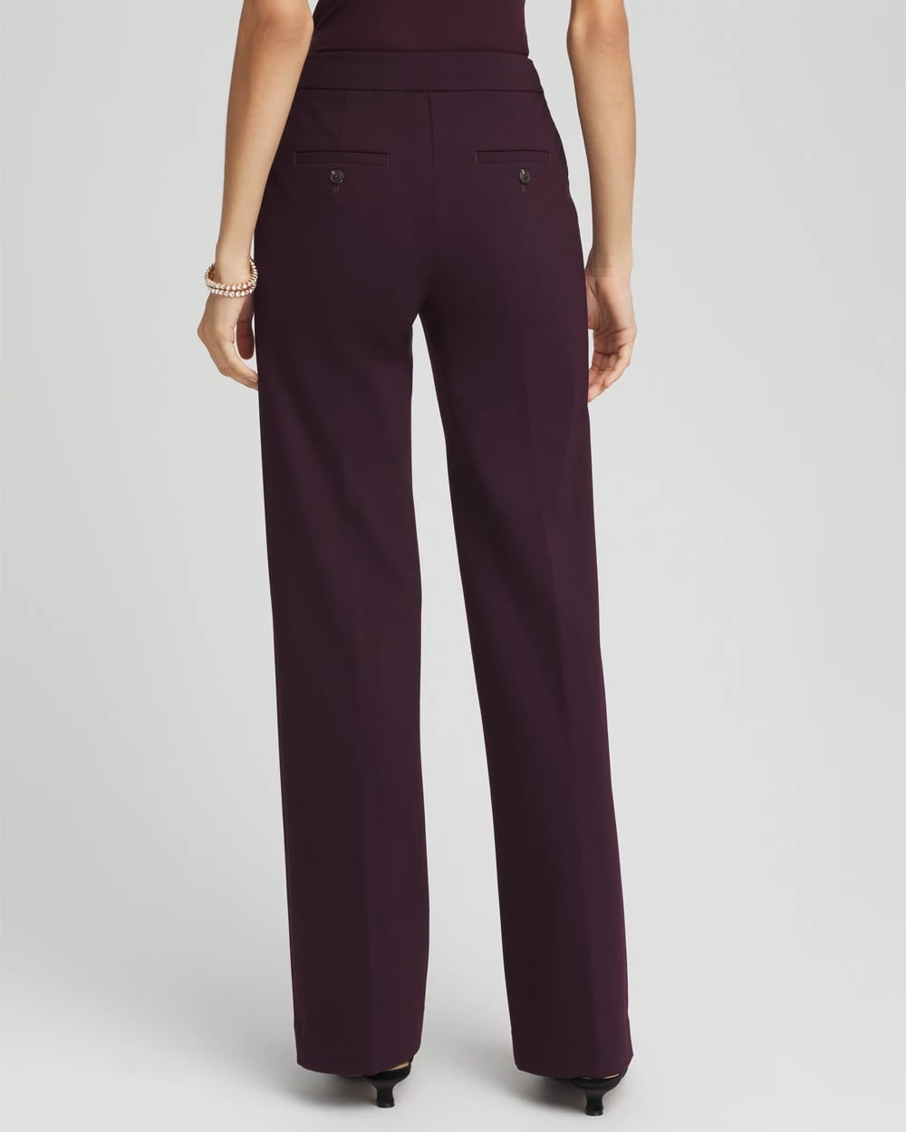 Chico's On Sale Night Bloom Emme Wide-Leg Trouser Ponte Pants