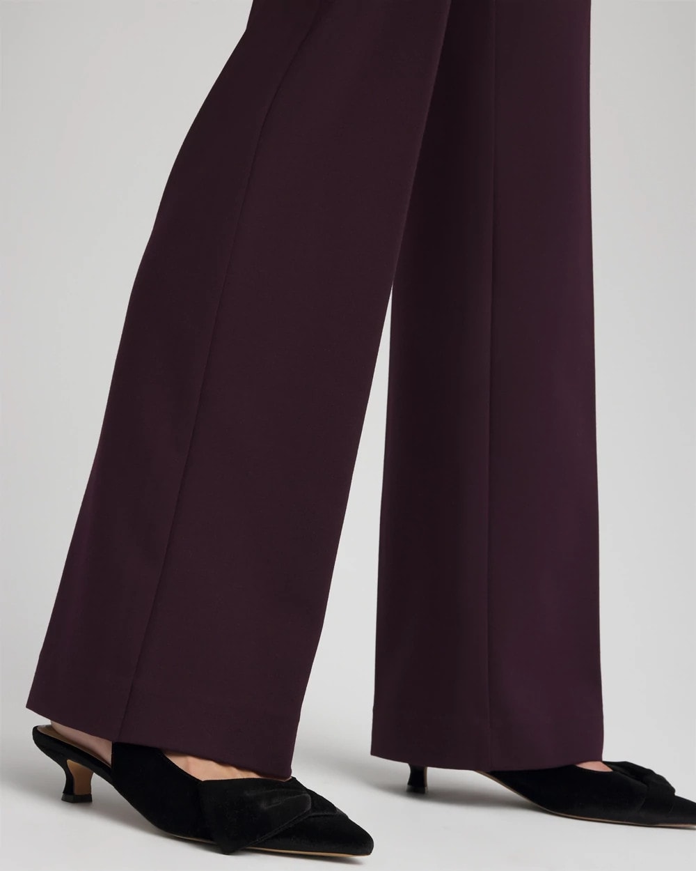 Chico's On Sale Night Bloom Emme Wide-Leg Trouser Ponte Pants