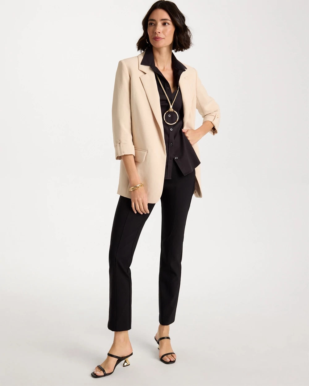 Chico's Discount Black Juliet Bi-Stretch Slim Ankle Pants