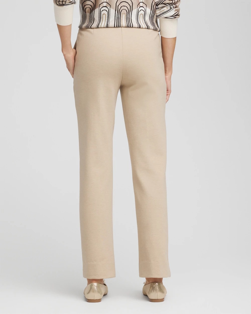 Chico's Online Taupe Heather Juliet Straight Ankle Pants