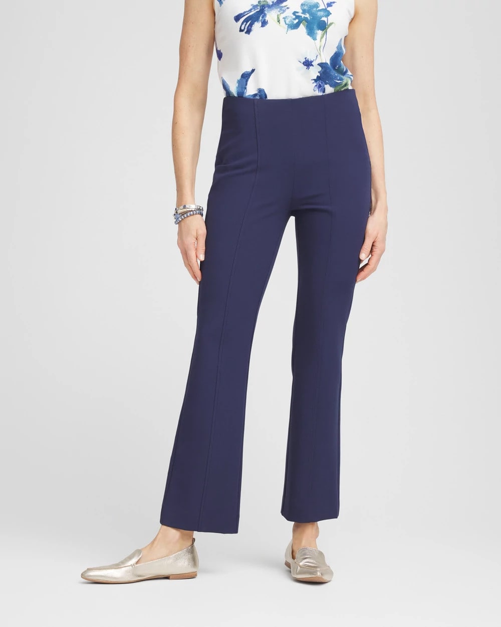Chico's For Sale Passport Blue Lightweight Juliet Kick Flare Pants