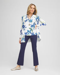 Chico's For Sale Passport Blue Lightweight Juliet Kick Flare Pants