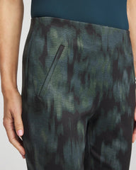 Chico's Discount Black Brinkly Blur Juliet Slim Ankle Pants