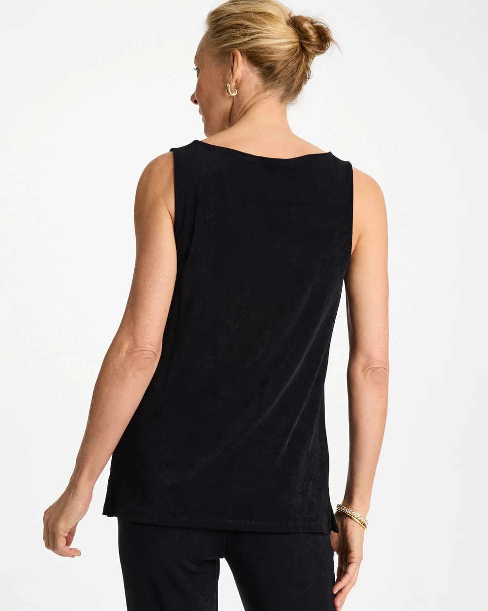 Chico's Online Travelers Black Travelers™ Classic Side-Slit Tank